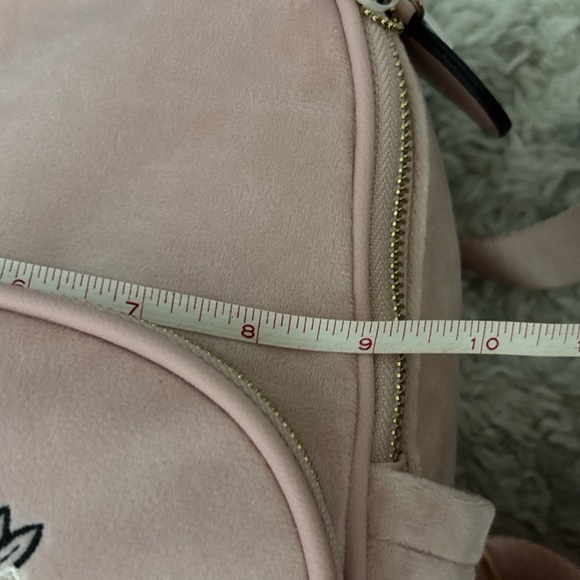 Juicy Couture Velour Pink Diamond Heritage Backpack Embroidered Logo NWT Y2K new - Picture 8 of 15